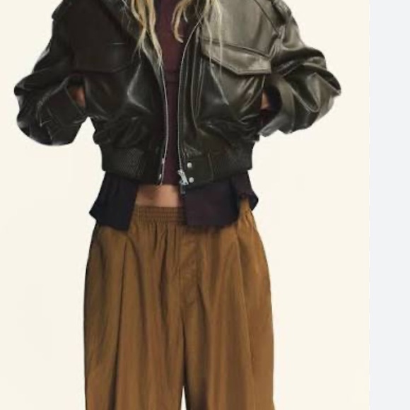 Zara NWT elastic waist balloon pants 5427/511 - Picture 5 of 8